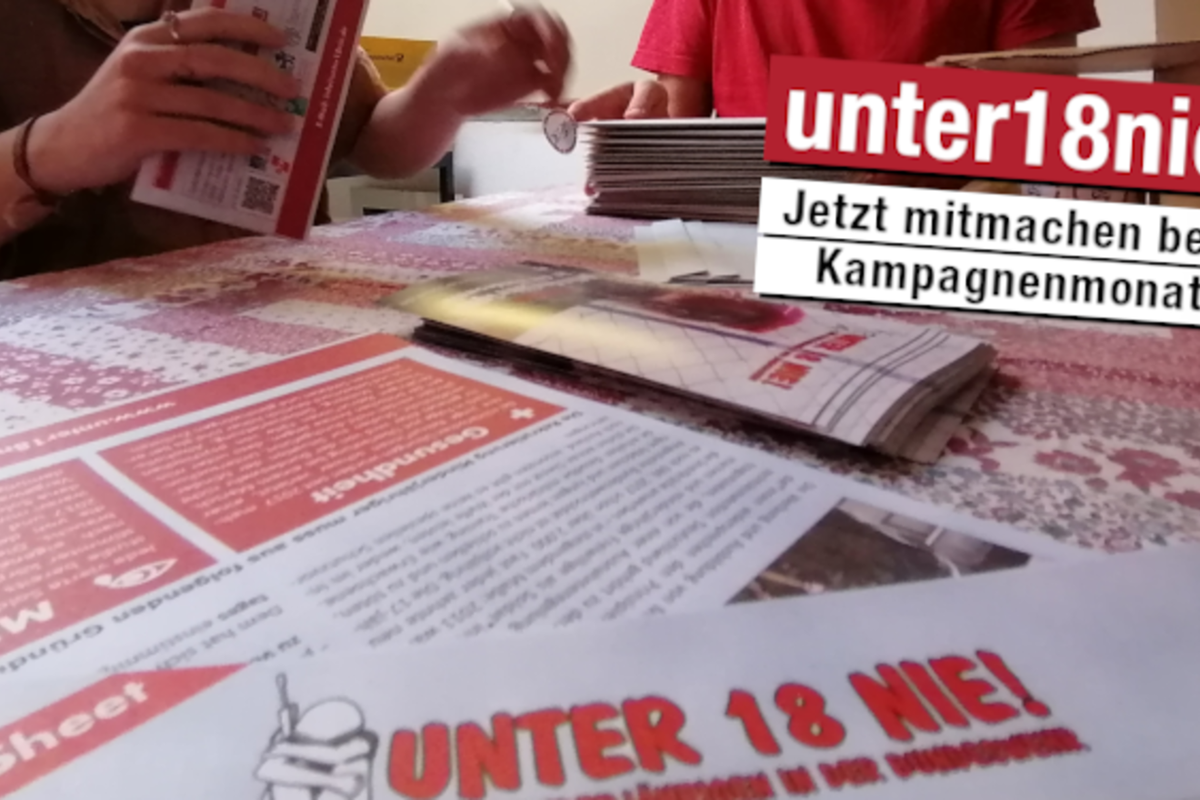 „Keine Minderjährigen in der Bundeswehr!“ – Mach mit!