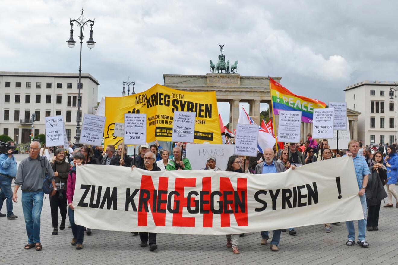 Ja zu politischen Lösungen - Kein Bundeswehreinsatz in Syrien