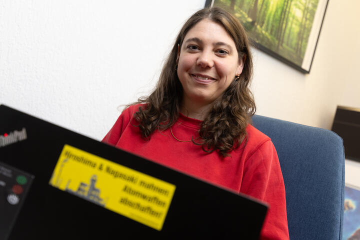 Annegret bei der Arbeit
