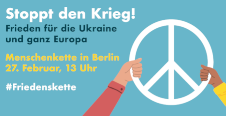 Demoaufruf für Sonntag, den 27. Februar 2022 in Berlin