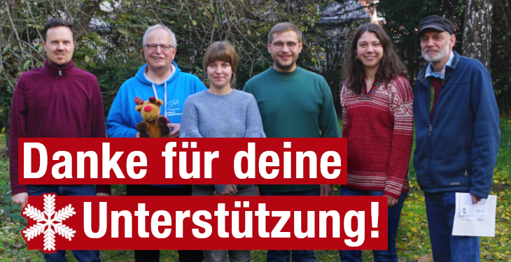 Wir danken dir ganz herzlich für deine Unterstützung!