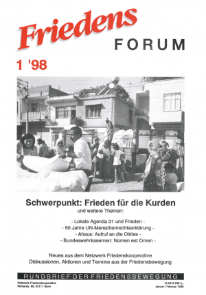 Cover FriedensForum 1/1998