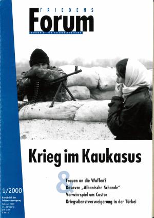 Cover FriedensForum 1/2000
