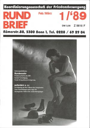 Titelblatt FriedensForum 1 1989 