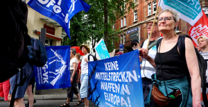 Pressemitteilung der  Kampagne „Friedensfähig statt erstschlagfähig. Für ein Europa ohne Mittelstreckenwaffen!“ vom 9. Juli 2026. 