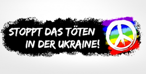Aktionen zum Jahrestag des russischen Angriffskrieges