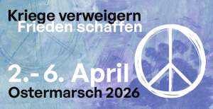 Pressemitteilung des Netzwerk Friedenskooperative vom 25. März 2026