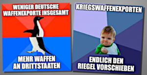 Weniger Rüstungsexporte, dafür mehr in Drittstaaten: Ein Rüstungsexportkontrollgesetz muss her!