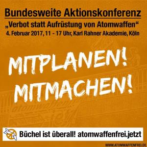 Aktionskonferenz "Verbot statt Aufrüstung von Atomwaffen" in Köln