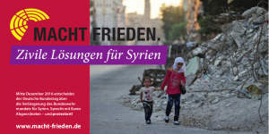 Protestpostkarte MACHT FRIEDEN