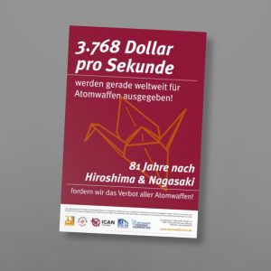 Plakat 81 Jahre Hiroshima und NAgasaki Plakat 81 Jahre Hiroshima und NAgasaki