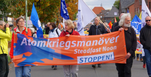 Protest gegen die Atomkriegsübung "Steadfast Noon" in Nörvenich