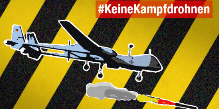Hilf mit, die Anschaffung bewaffneter Drohnen für die Bundeswehr zu verhindern