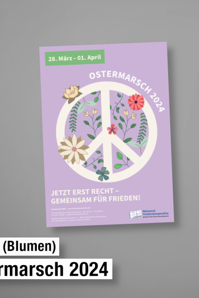 Blumen-Ostermarschplakat 2024